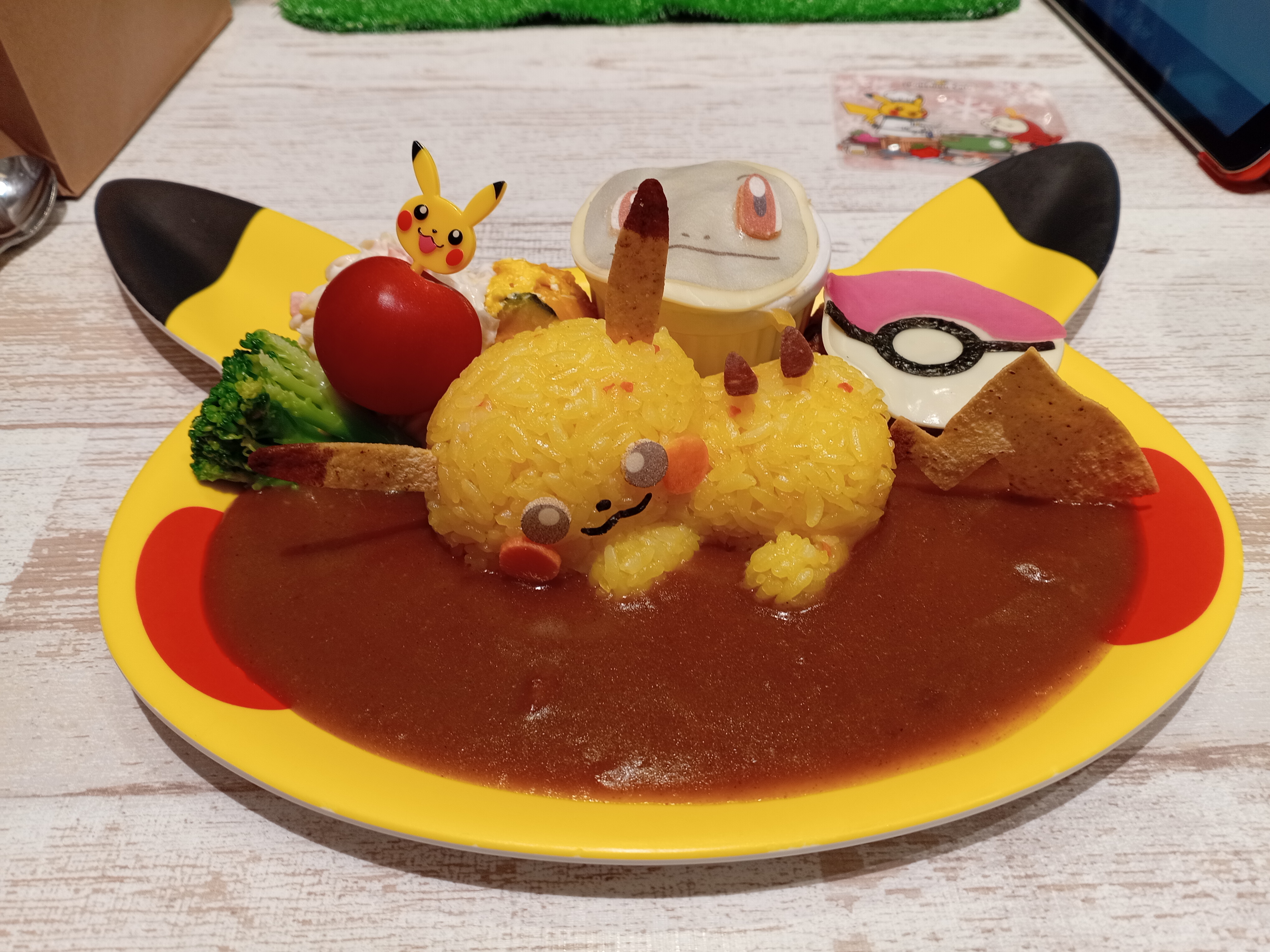photo of pokémon café's pikachu curry