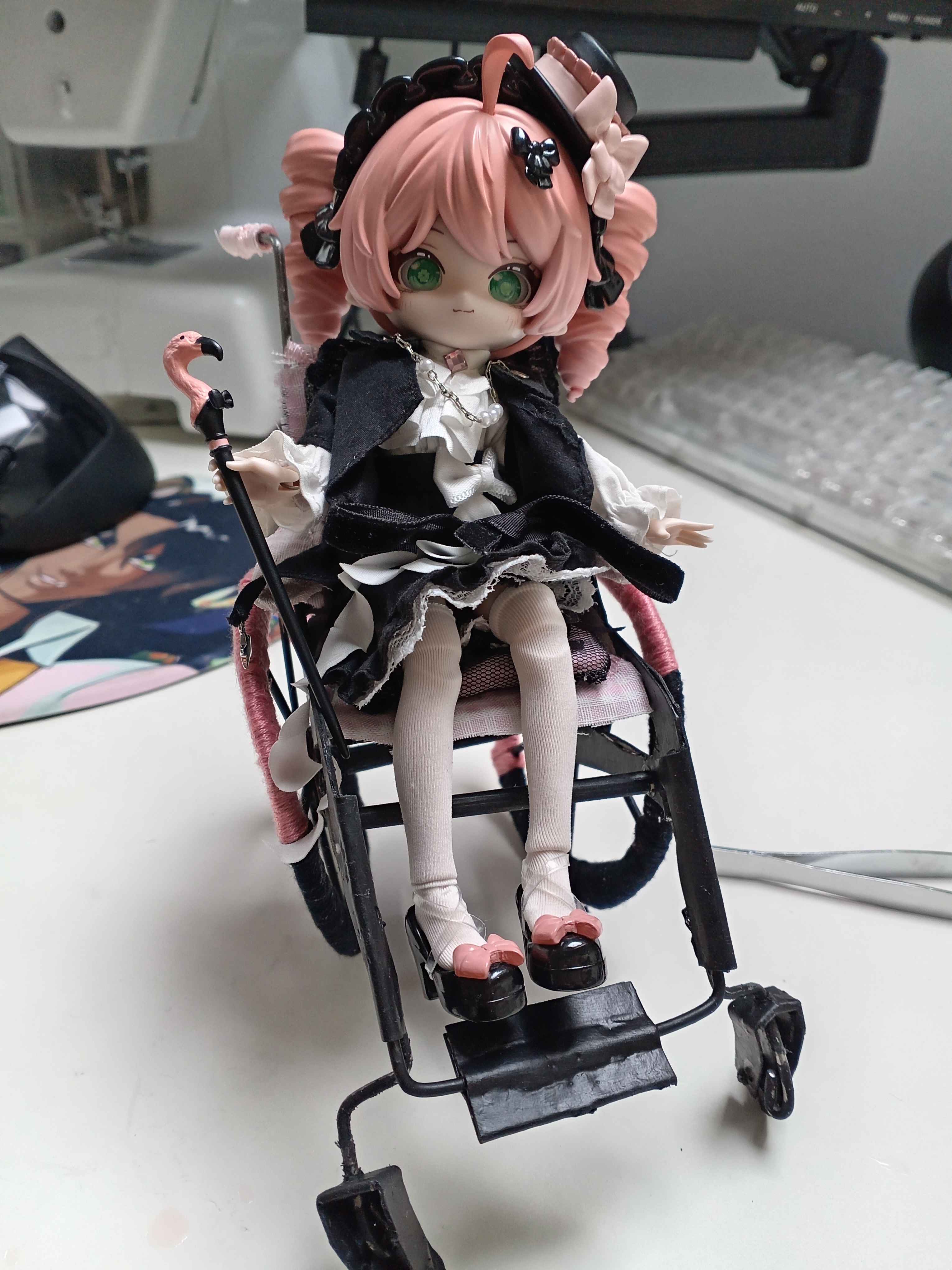 a bjd-sized wheelchair
