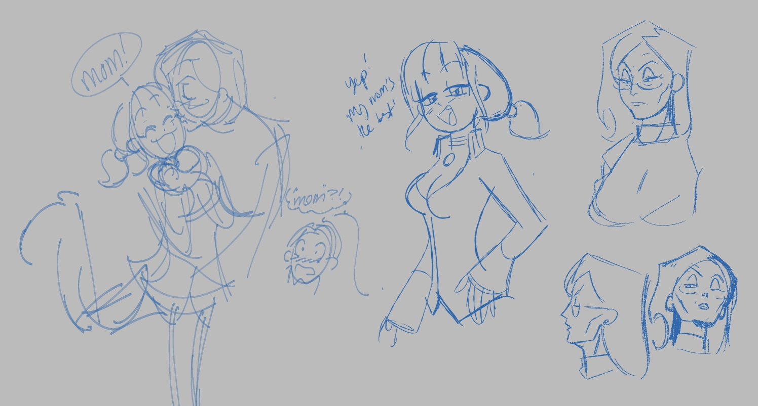 doodles for my comic second shift